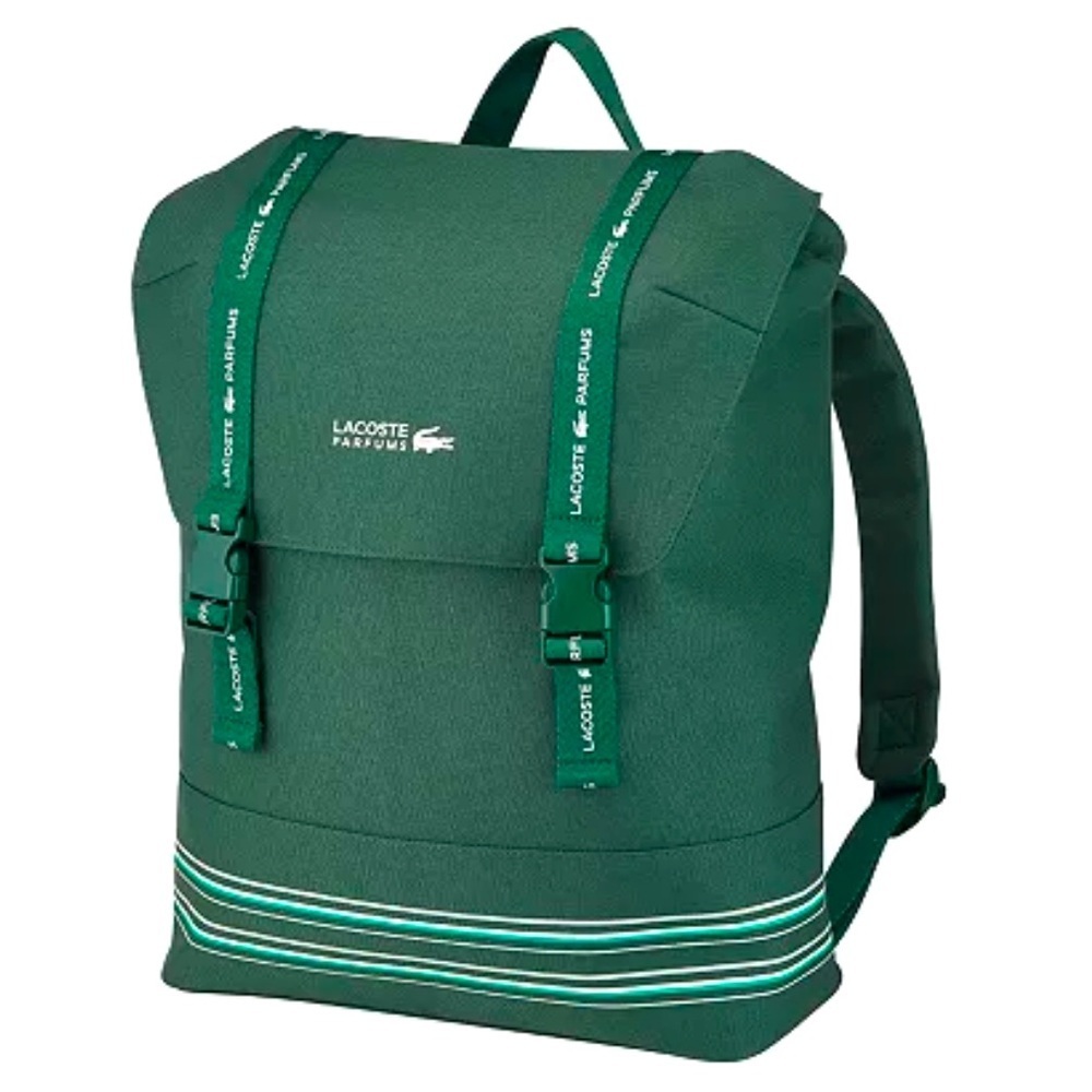 Lacoste Parfums Men's Drawstring Backpack Green Authentic New